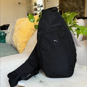Puma Black Sling Pack with Subtle Logo